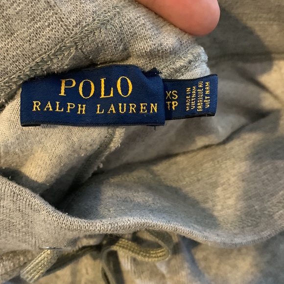 Polo Ralph Lauren grey velour sweatsuit hoodie size s p and pants size xs tp - Picture 8 of 10